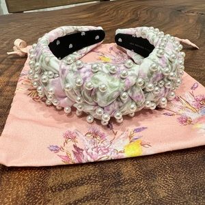 LoveShackFancy X Lele Sadoughi Pastel Clouds Knotted Headband